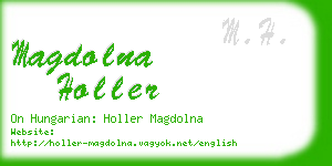 magdolna holler business card